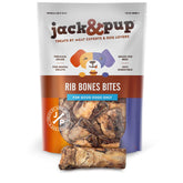 Jack&Pup rib bones for dogs in a 24 oz bag, ready for tasty chews.
