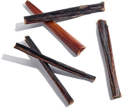 Jack&Pup skinny bully stick for small dogs, odor-free and easy to handle.