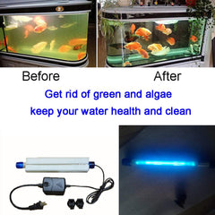 JackSuper 13W aquarium algae clean light in freshwater tank improves water clarity.