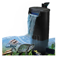 JackSuper internal filter installation for easy setup in 3-20 gallon tanks.