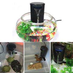 JackSuper internal filter water-flow demonstrates gentle circulation for small aquariums.