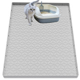 Jacooxi cat litter mat front view showing large coverage to trap litter