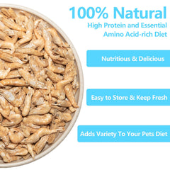JADINGSFARM river shrimp nutrition close-up emphasizing protein and pure ingredients
