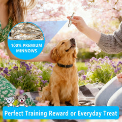 JADINGSFARM Minnows treat bowl ready for dogs and cats, grain-free snack.