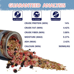 JADINGSFARM 4.4 oz diet jar featuring oats and berries
