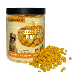 JADINGSFARM pumpkin dog cubes ready for tasty, fiber-rich treats.