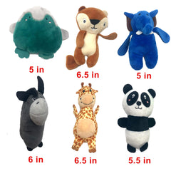Jalousie 12 pack plush toys variety designs and colors for gentle chewers
