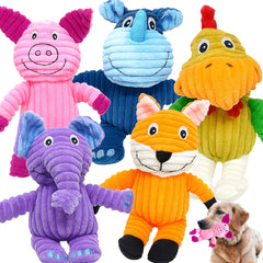 Jalousie corduroy toy with squeaker for engaging play sessions.