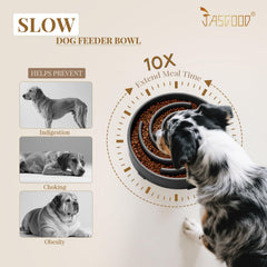 JASGOOD non-slip base keeps the bowl steady during meals.