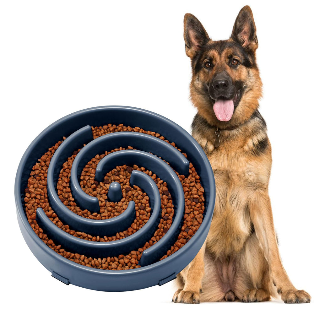 JASGOOD slow feeder bowl with spiral maze design guiding meals