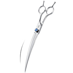 JASON curved dog grooming scissors 8in for precise shaping