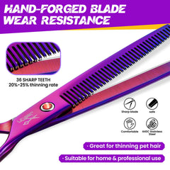 JASON grooming scissors in 440C stainless steel for durability.