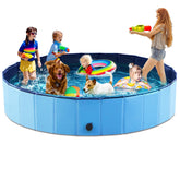 Jasonwell foldable dog pool setup demonstrates quick, portable cooling for pets