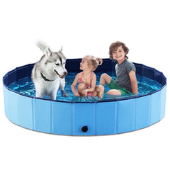 Jasonwell foldable dog pool shown compact for travel and storage