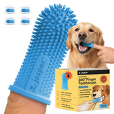Jasper 360° dog toothbrush cleans all surfaces for comprehensive mouth care