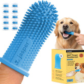 Jasper dog toothbrush 360-degree clean for comprehensive plaque removal.