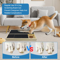 Jaxbo portable dog nail scratch pad with handle.