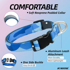 JC HOUSE heavy-duty collar with aviation aluminium attachment for lightweight training and everyday wear