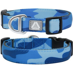 JC HOUSE soft padded dog collar front view with comfortable neck padding for gentle walks