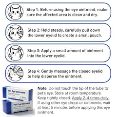 Jdicklary Pet Eye Cream being applied around a pet's eye for gentle care.