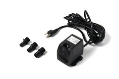 Jebao WP1500 submersible pump seen from top view for compact fountains.
