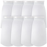 Jecery filter sock 7in white, eight-pack for debris filtration and maintenance