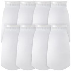 Jecery filter sock 7in white, eight-pack for debris filtration and maintenance