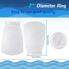 Jecery ring filter bag 200μm 7in ensures fine particle capture
