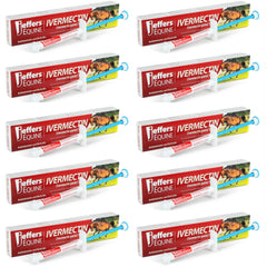 Jeffers equine ivermectin gel tube for precise horse dosing