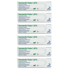 Jeffers Ivermectin Paste 1.87% bottle for broad parasite protection in horses.