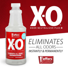 Jeffers X-O surface spray shown for on-contact odor control on surfaces