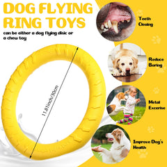 Jenaai dog ring toy floating on water for pool play.