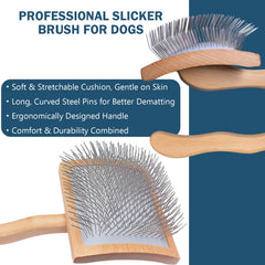 JENFOSLAN comb with long and short teeth for detangling and mats