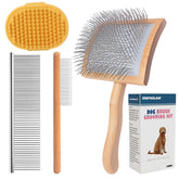 JENFOSLAN slicker brush for dogs reaching deep undercoat gently