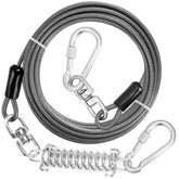 jenico dog tie out cable with locking carabiner for secure attachment