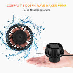 JEREPET silent sine-wave operation maintains calm aquarium environment