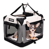 JESPET Soft Dog Crate folding setup demonstrates easy packing for trips.