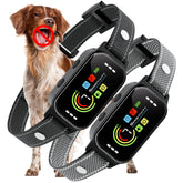 JEUJE dog bark collar 2-pack front view showing compact design for daily wear.