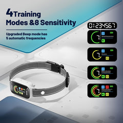 JEUJE IP67 waterproof bark collar ready for beach and rain.