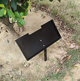 JFHEDY grave marker stand holding an 8x4 stone for a stable memorial display