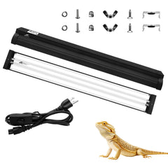 JHGKEGKE T8 UVB light fixture provides focused UVB for reptile terrariums