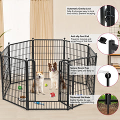 Jhsomdr 27 by 40 inch playpen offers generous space for larger dogs