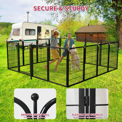 Jhsomdr 40-inch dog playpen with ultra-low threshold for easy stepping