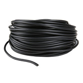 JIH Aquarium 100ft tubing close-up showing flexible, durable black airline tubing for tanks and hydroponics.