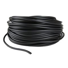 JIH Aquarium 100ft tubing close-up showing flexible, durable black airline tubing for tanks and hydroponics.