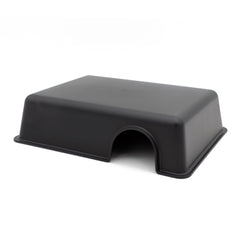 JIHAQUA Reptile Hide Box entrance detail highlights easy access.