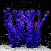 JIHAQUA tall purple plastic plant adds height and realism to your aquarium