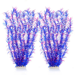 JIHAQUA 21-inch purple plant with durable base stays upright in tanks