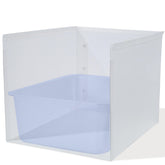 JIMEIQI large litter box pee shield front view reduces floor splashes.