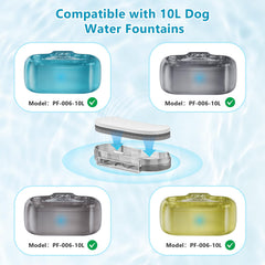 JIMICOW packaging image showing compact 10-pack filters for easy storage